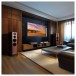 Wharfedale Evo 5.4 Floorstanding Speakers (Pair), Walnut - Lifestyle Image, Home Cinema with Evo 5.3 Centre Speaker