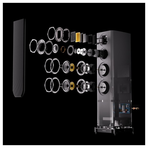 Wharfedale Evo 5.4 Floorstanding Speaker - Detail Image, exploded technology