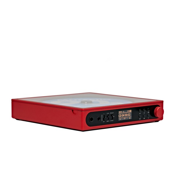 FiiO DM15 CD Player with 24Bit R2R DAC, Red - closed 