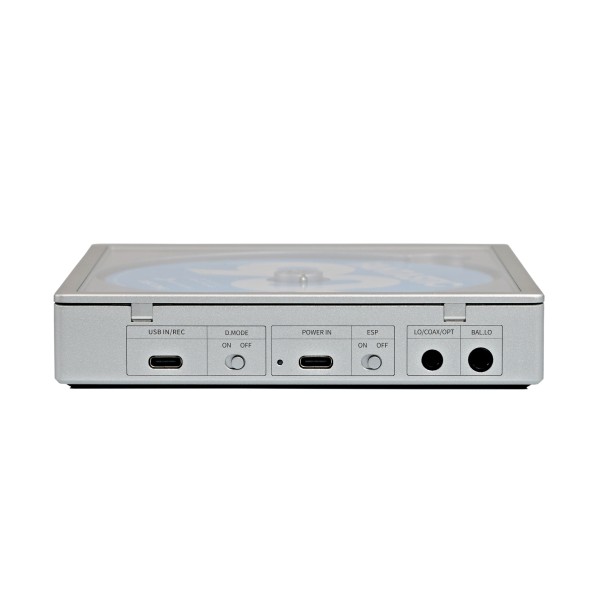 FiiO DM15 CD Player with 24Bit R2R DAC, Silver - rear 