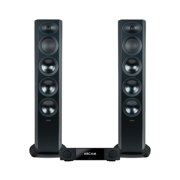Arcam Radia SA35 Streaming Amplifier & R35 Floorstanding Speakers Hi-Fi Bundle, Black - main 