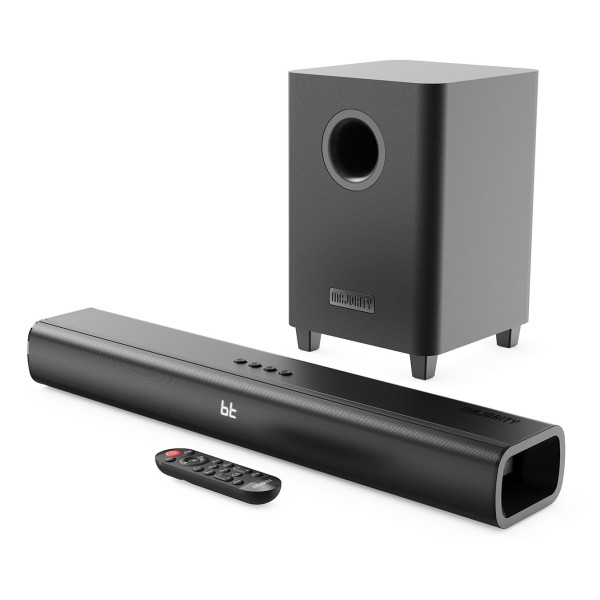 Majority Naga 60 Plus Soundbar & Wireless Sub, Black