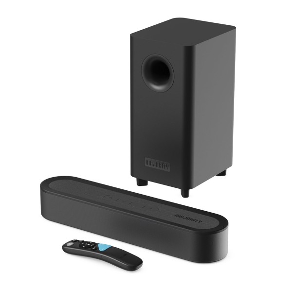 Majority Bowfell Axis 2.1 Soundbar and Subwoofer, Black