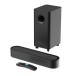 Majority Bowfell Axis 2.1 Soundbar and Subwoofer, Black
