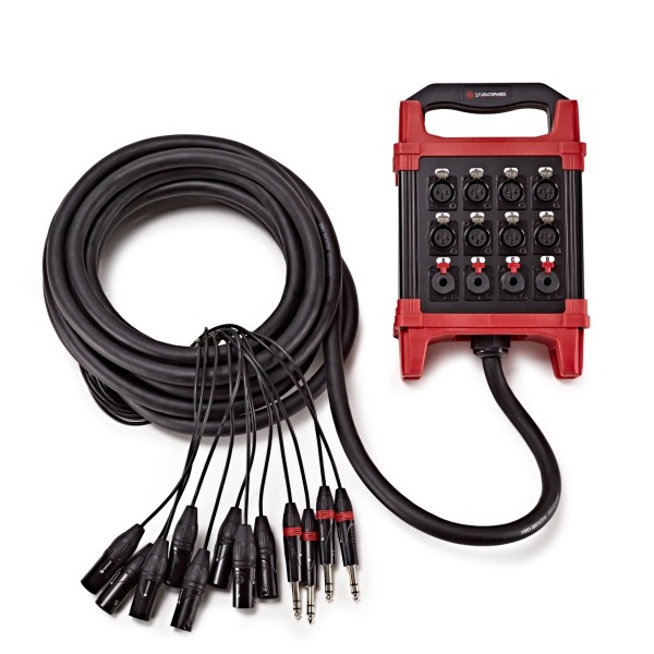 Studiospares 8 XLR/4 Jack Stage Box & Snake, 8m