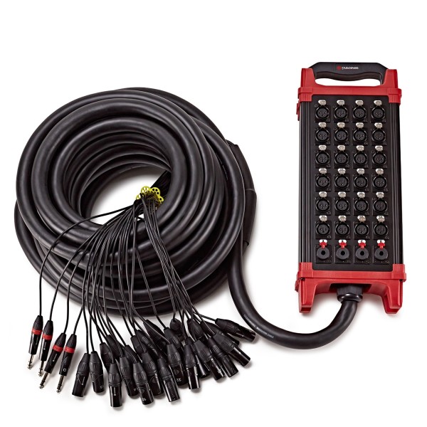 Studiospares 24 XLR/4 Jack Stage Box & Snake, 15m
