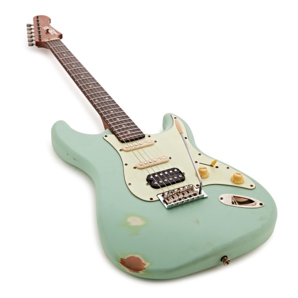 JET Guitars JS-400 HSS Roasted Maple, Sea Foam Green Relic