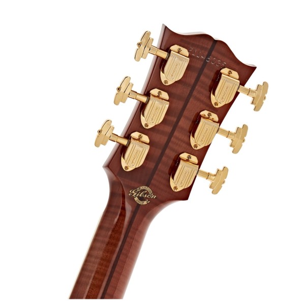 Gibson SJ-200 Anniversary Limited Edition, Cremona Burst - back of headstock
