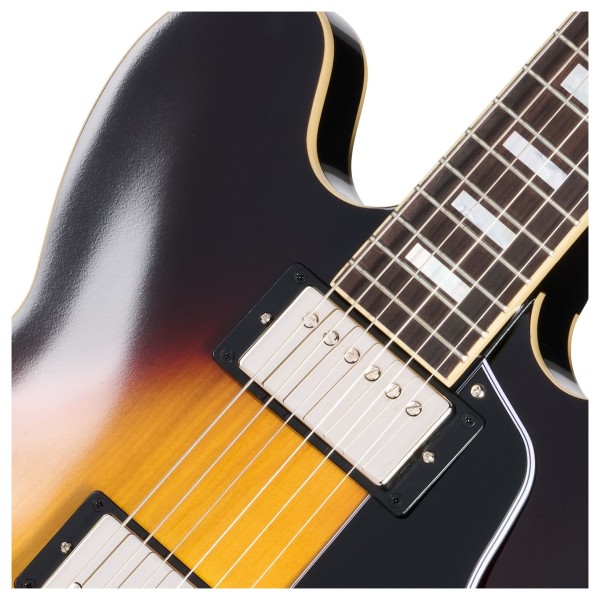 Epiphone 1962 ES-335 Reissue, Vintage Burst - pickups