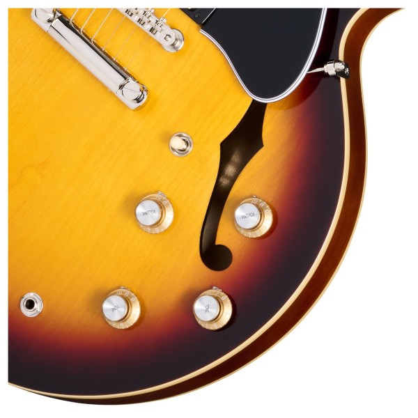 Epiphone 1962 ES-335 Reissue, Vintage Burst - f hole