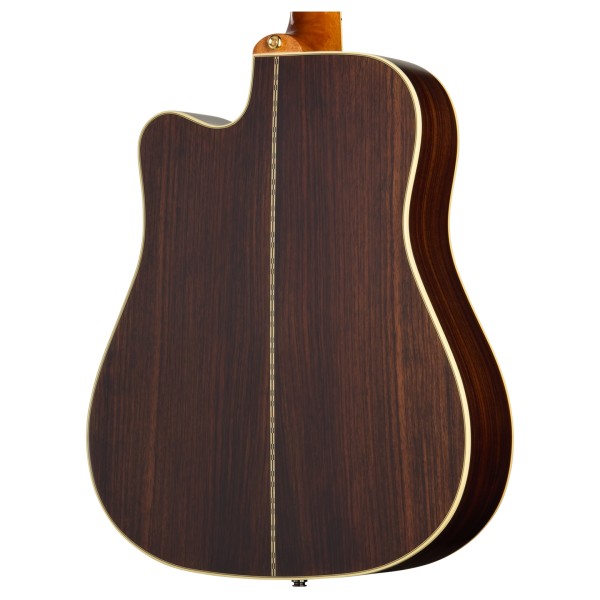 Epiphone Hummingbird Deluxe EC, Natural - body back 