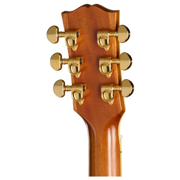Epiphone Hummingbird Deluxe EC, Natural - headstock back 