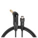 Shure WA307 Premium Right Angle Guitar/Bass Cable with Locking Thread - Detail