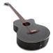 Hartwood Artiste Acoustic Bass Guitar, Black
