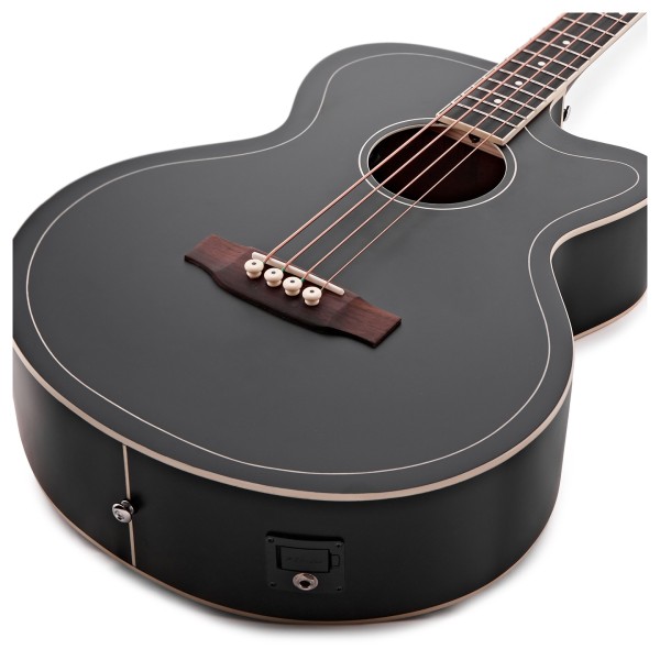 Hartwood Artiste Acoustic Bass Guitar, Black