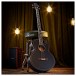 Hartwood Artiste Electro Acoustic Bass Guitar, Black