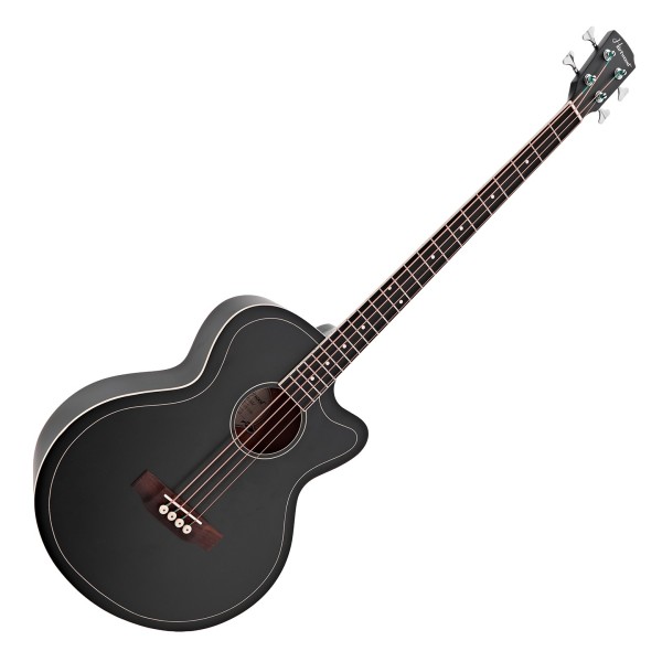 Hartwood Artiste Acoustic Bass Guitar, Black