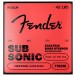 Fender SubSonic 7150M Bass Strings, Pure Nickel, Long Scale, Gauges .045-.105, (4)