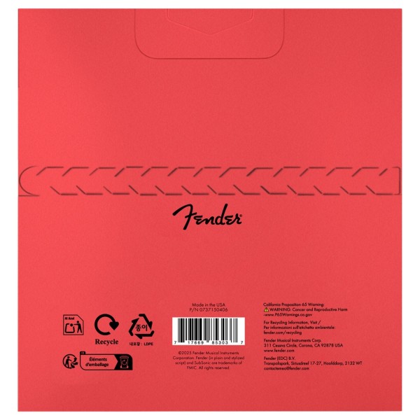 Fender SubSonic 7150M Bass Strings, Pure Nickel, Long Scale, Gauges .045-.105, (4) - back