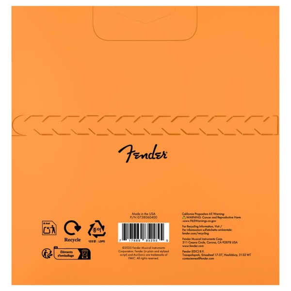 Fender AuriSonic 8060R Acoustic Bass Strings, Phosphor Bronze, Long Scale, Gauges .45-.100, (4) - back