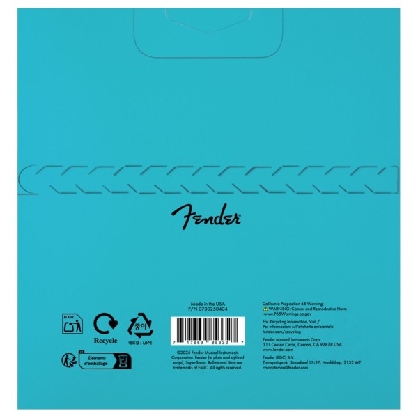 Fender SuperSonic 250LR Guitar Strings, Nickel-Plated Steel, Ball End, Gauges .009-.046 - back
