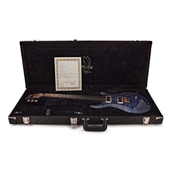 PRS Private Stock Custom 24-08, Faded Indigo #0384856 - guitar in case