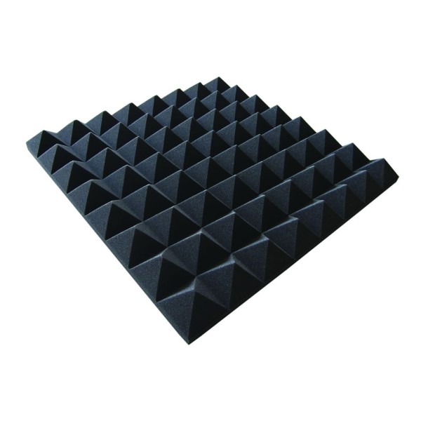 New Jersey Sound NJS192B Acoustic Foam Pyramid Tiles, Black