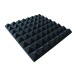 New Jersey Sound NJS192B Acoustic Foam Pyramid Tiles, Black
