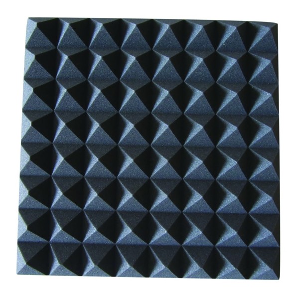 New Jersey Sound NJS192B Acoustic Foam Pyramid Tiles, Black
