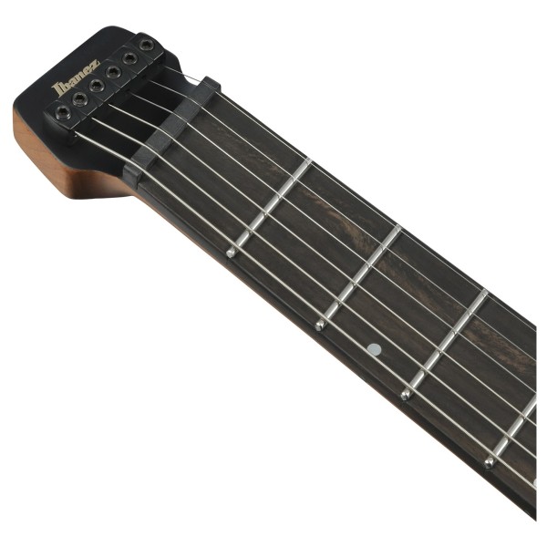 Ibanez QX52B-WK Quest Headless, Weathered Black - headstock