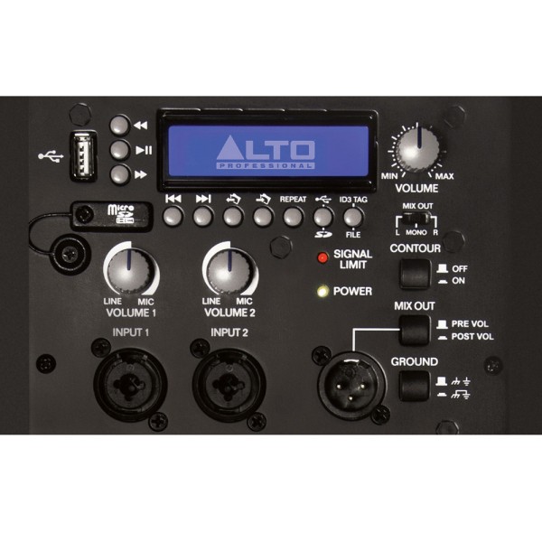Alto Truesonic TS115 Vibe Active PA Speaker with USB Media Player