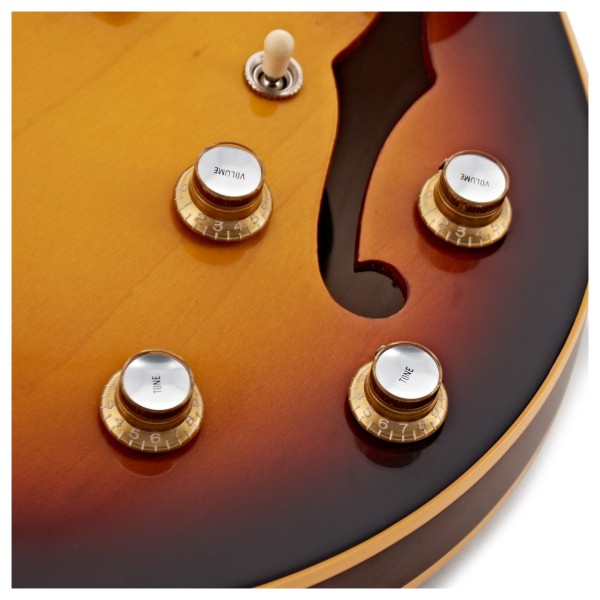 Gibson Custom 1961 ES-335 Reissue VOS, Vintage Burst #160378 - controls