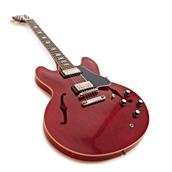 Gibson Custom 1964 ES-335 Reissue Ultra Light Aged, 60s Cherry #160275 - angled shot