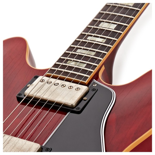 Gibson Custom 1964 ES-335 Reissue Ultra Light Aged, 60s Cherry #160275 - upper frets