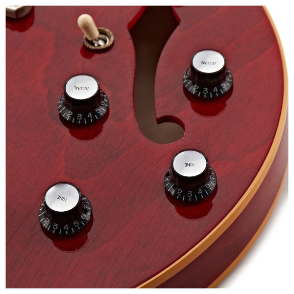 Gibson Custom 1964 ES-335 Reissue Ultra Light Aged, 60s Cherry #160275 - controls