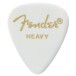 Fender Klasyczne kostki celuloidowe, białe, kształt 351, grube, opakowanie 12 szt.