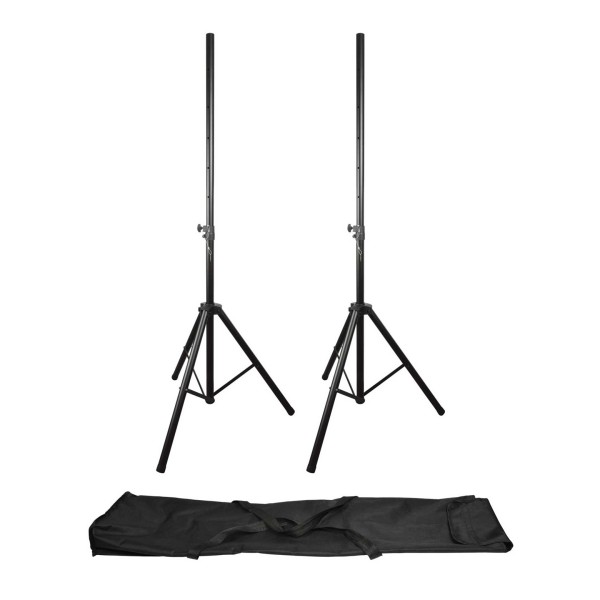 QTX Heavy Duty Speaker Stand Kit with Carry Bag