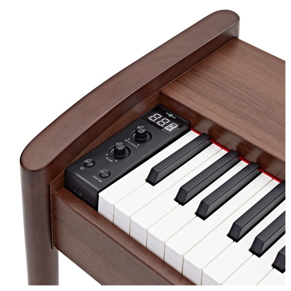 Keynote Contemporary Digital Piano with Bluetooth Walnut, Stool Pack