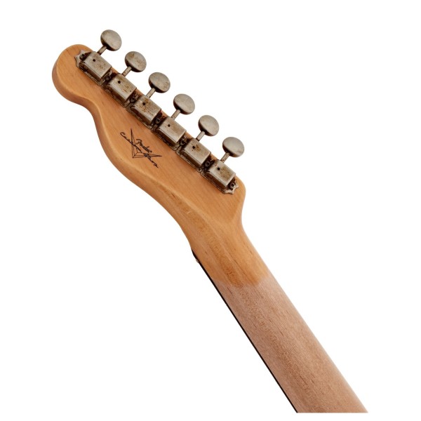 Fender Custom Shop '60 Telecaster Journeyman RW, Natural Blonde - back of headstock