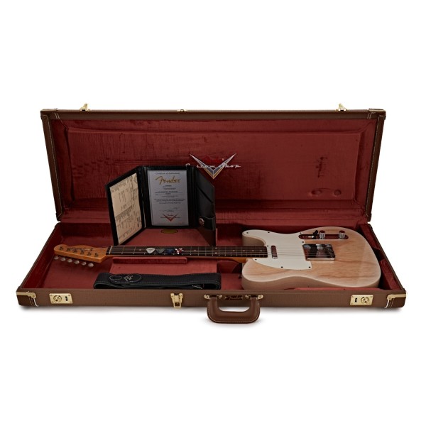 Fender Custom Shop '60 Telecaster Journeyman RW, Natural Blonde - guitar in case