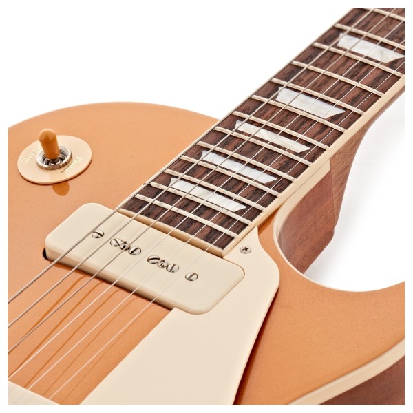 Gibson Les Paul Standard 50s P90, Gold Top #211360037 - upper frets
