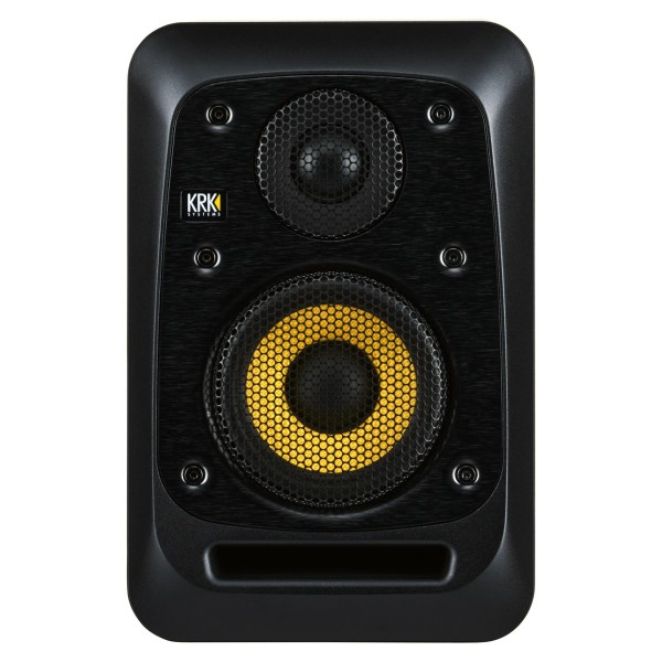 KRK V4 Series Five 4 Studio Monitors, Pair - Front with Grille