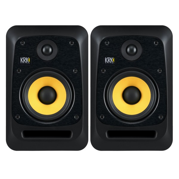 KRK V6 Series Five 5 Studio Monitors, Pair - Bundle