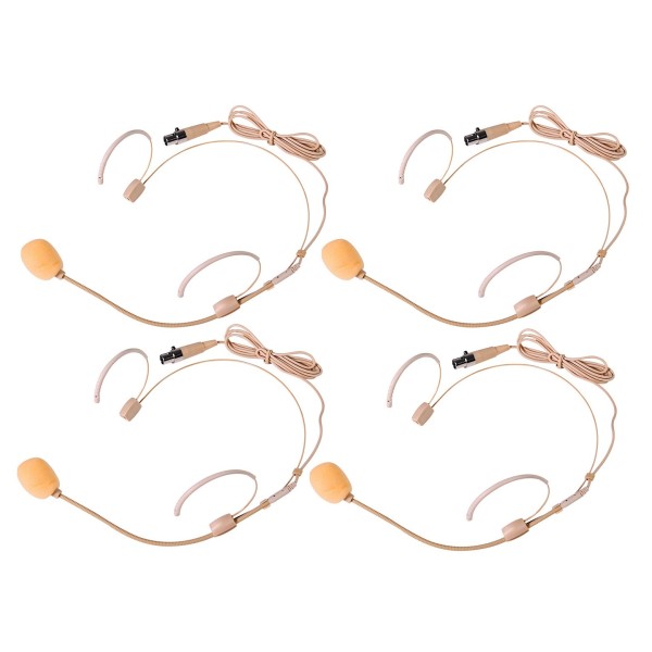 Citronic TU4 Quad PLL Mic Set 4 Bodypack - Neckband Mics