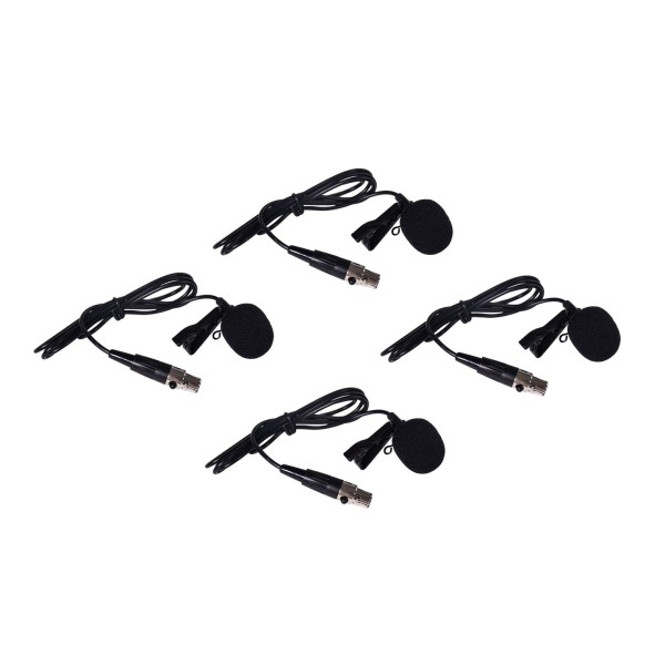 Citronic TU4 Quad PLL Mic Set 4 Bodypack - Lavalier Mics