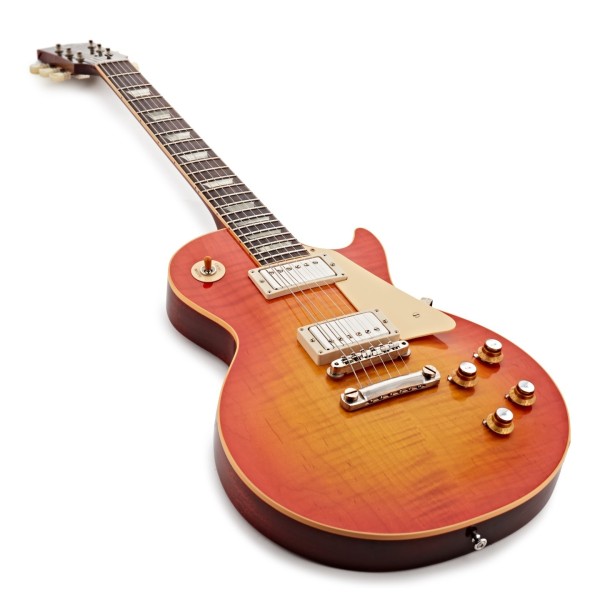 Gibson Custom 1960 Les Paul Standard Reissue VOS, Tangerine Burst #04555 - angled shot