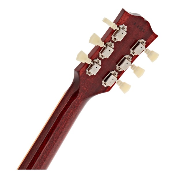 Gibson Custom 1960 Les Paul Standard Reissue VOS, Tangerine Burst #04555 - back of headstock