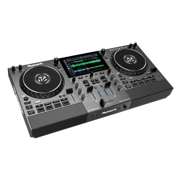 Numark Mixstream Pro Go Standalone Portable DJ Controller - Angled 2