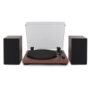 AVCOM Bluetooth Turntable System with Audio-Technica Stylus, Walnut