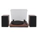 AVCOM Bluetooth Turntable System with Audio-Technica Stylus, Walnut